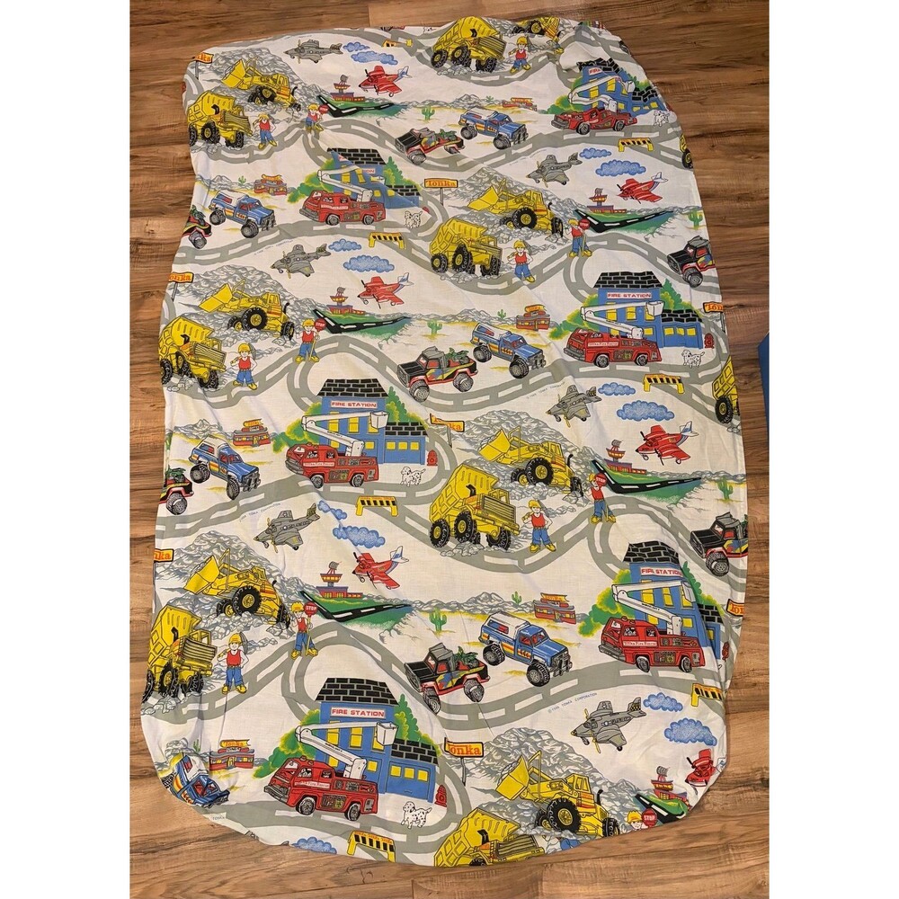 Vintage 1988 Tonka Bedding